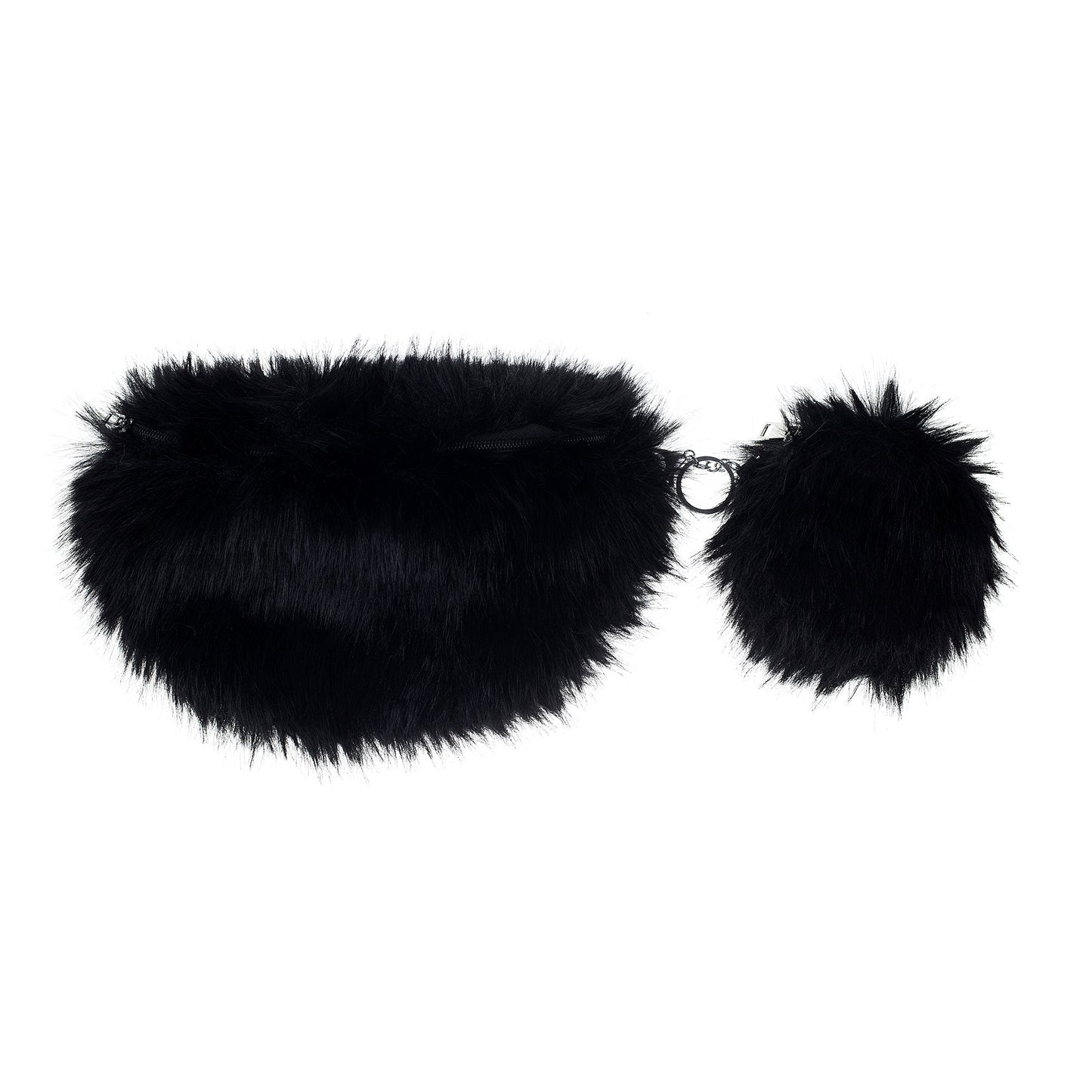 12 set of Faux fur cross bags